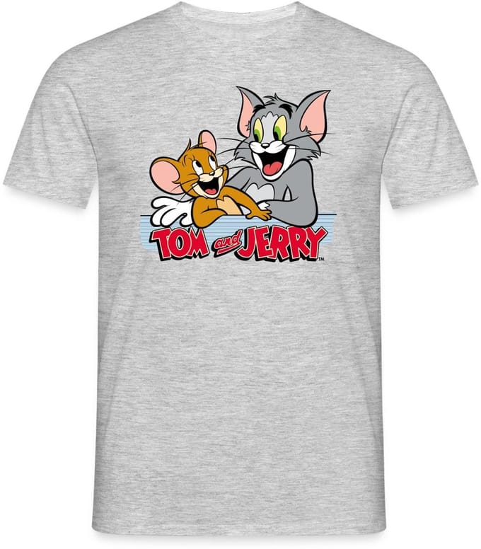 Tom En Jerry Vrienden T-Shirt Heren