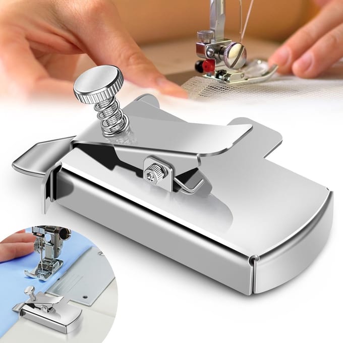 Crrynuo - Magnetische Naadgeleider - Naaimachine Accessoires - Multifunctionele Zoomgeleider - Zilver