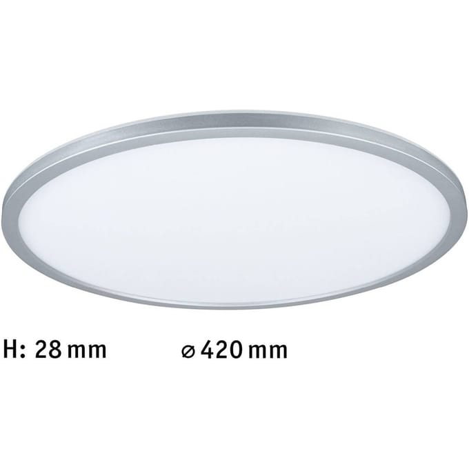 LED-paneel Atria Shine Backlight rond 420 mm 20W 2200lm RGBW Chroom mat dimbaar