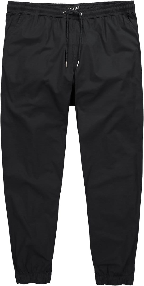 Men Plus - Heren - Instapbroek met tailleband FLEXLASTIC® Relaxed Fit - Zwart - Maat L