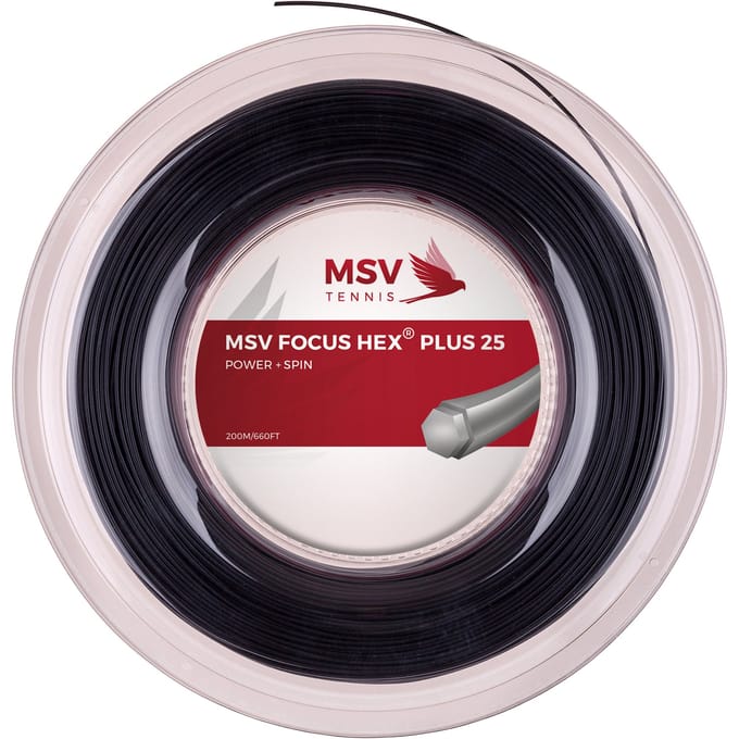 MSV Focus-HEX Plus 25 Rol Snaren 200m-Zwart