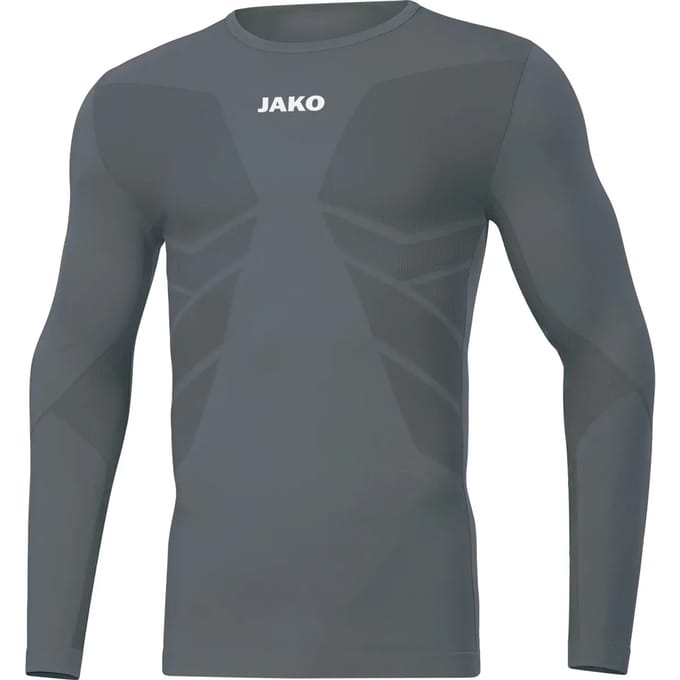 Jako Comfort 2.0 Longsleeve Kinderen - Steengrijs | Maat: 140-152