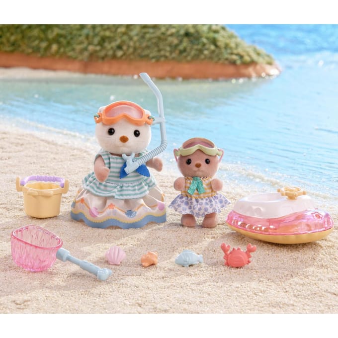 Sylvanian Families Zeeotter zussen Splashy Snorkel set Speelsets