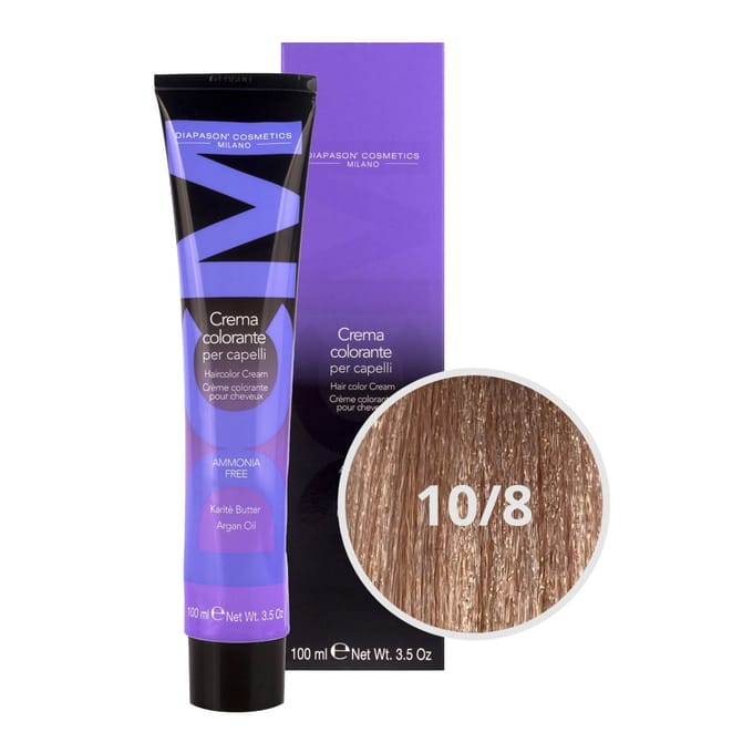 DCM Hair Color Cream Ammonia Free 10/8 Violet 100ml