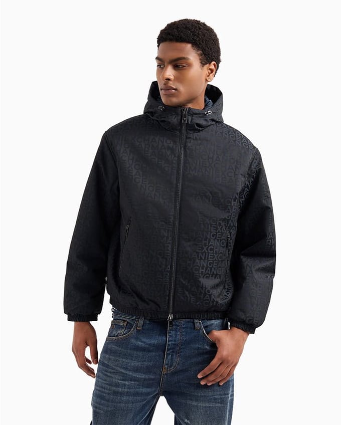 Armani Exchange 6dzb26-zn5nz Jas Zwart M Man