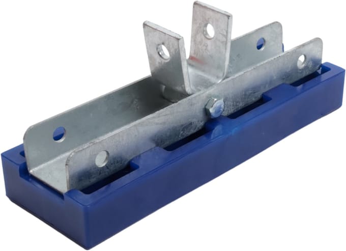 Stootkussen op houder- verstelbaar - blauw - 300x100x30 mm
