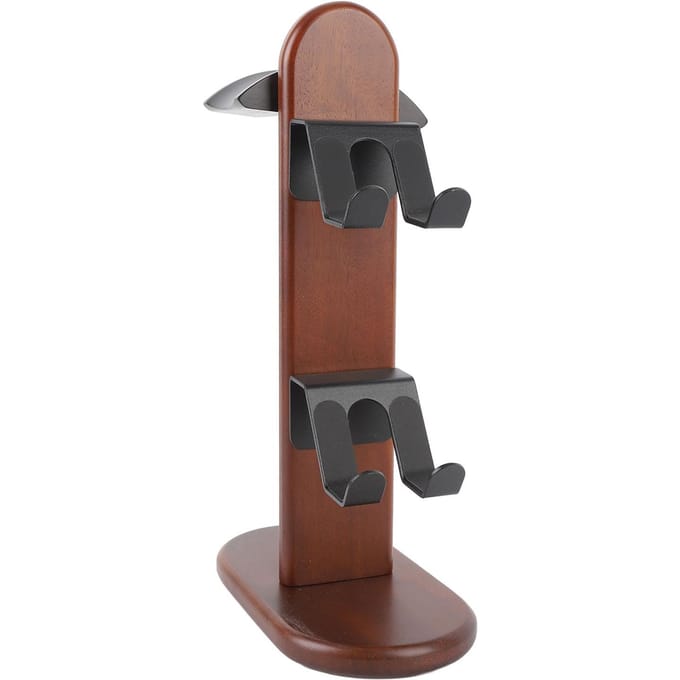 Controllerhouder Desktop Houten Gaming Controller Standaard met Hoofdtelefoonhouder voor Switch Pro gray