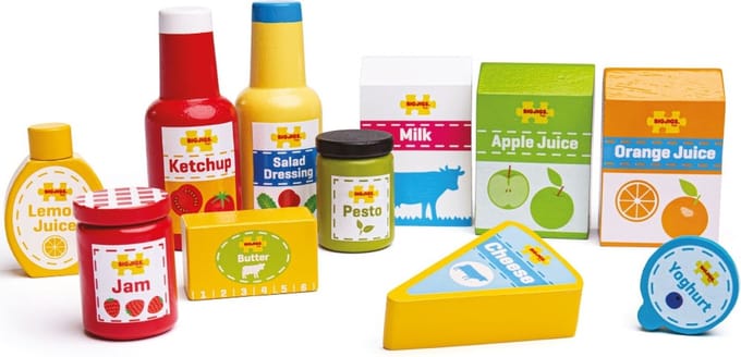 Bigjigs houten gekoelde boodschappen BJ624