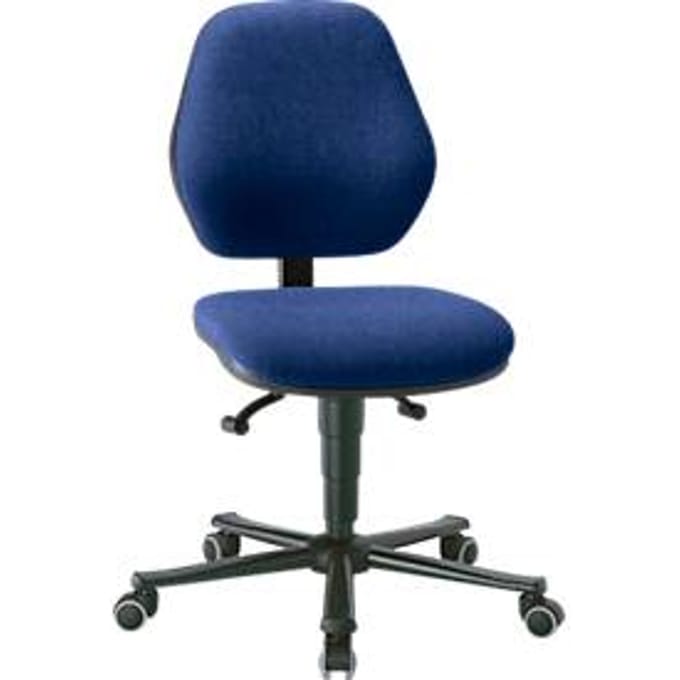 Labostoel LEANOS 9133, stoffen bekleding, Duotec blauw