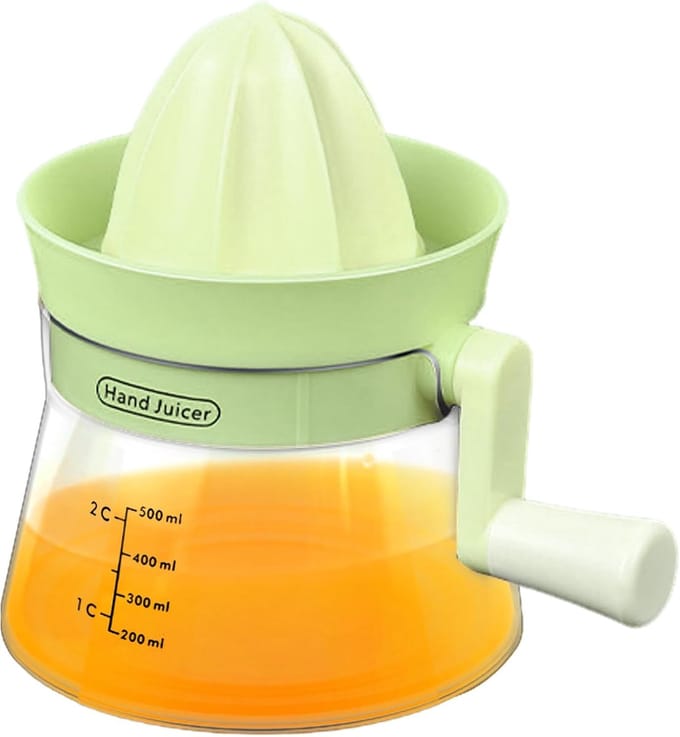 Handige Citruspers - Sap Maker - Verse sappen maken - Compact en lichtgewicht - 16.5x13cm - Groen