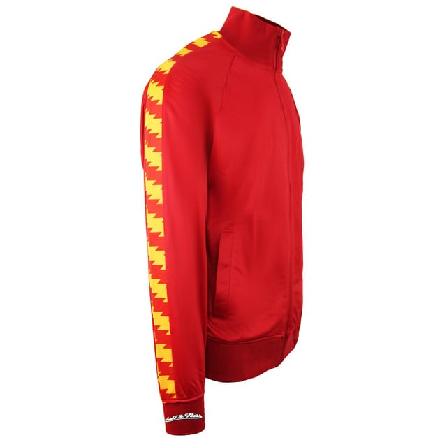 Mitchell & Ness Houston Rockets Track Jacket Taped Top Rood Heren TRJKDA18017 HROSC