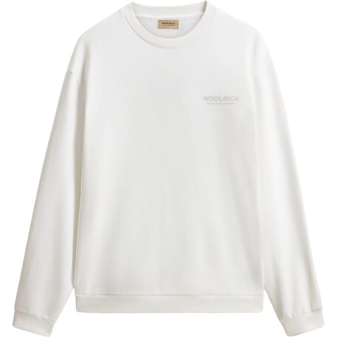 Woolrich Macro Logo Sweaters Off White Cfwosw2032mrut5377
