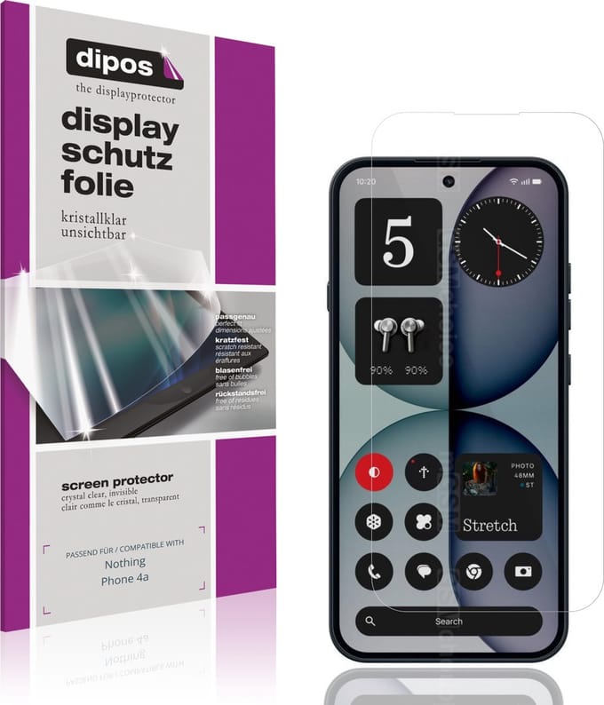 dipos – 4x Beschermfolie geschikt voor Nothing Phone 4a | Krasbestendige & heldere Screenprotector Ultra-Thin