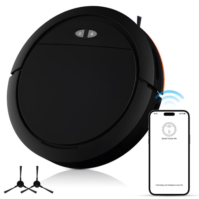 Robotstofzuiger en dweilcombinatie Max 4000Pa Zuig WiFi App-bediening Robotstofzuiger met stem US Plug