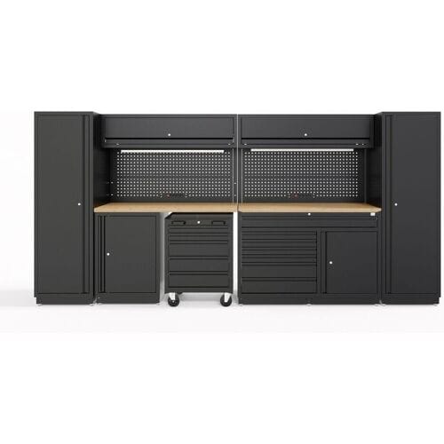 HBM modulair werkplaatssystem 13-delig, zwart