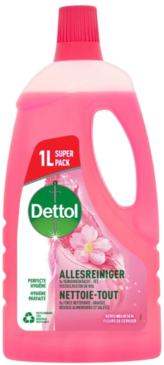 Dettol Power & Fresh - Allesreiniger - Kersenbloesem - 1 liter
