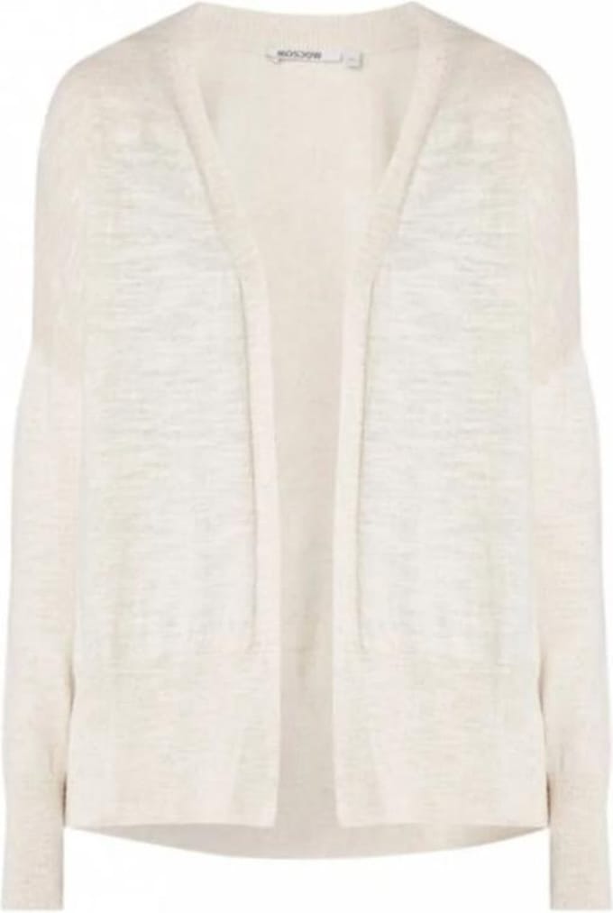 Moscow Short Cardigan Vest - Grain Melange - Maat L
