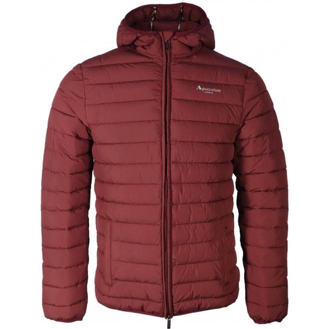 Aquascutum Heren Actief Jasje met capuchon (Bourgondië)