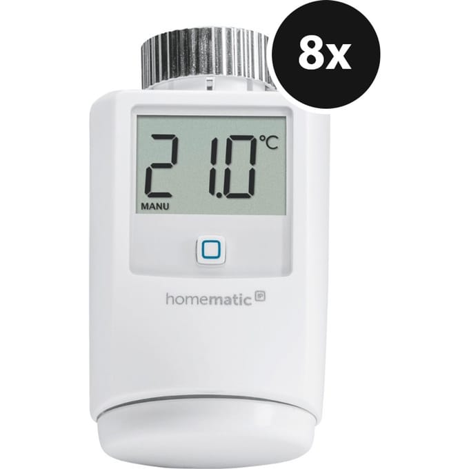 Homematic IP Radiatorknop 8-pack