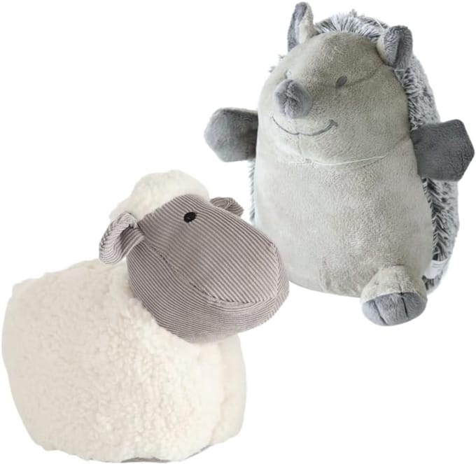 Set van 2 Decoratieve Deurstopper Dieren: Egel en Schaap