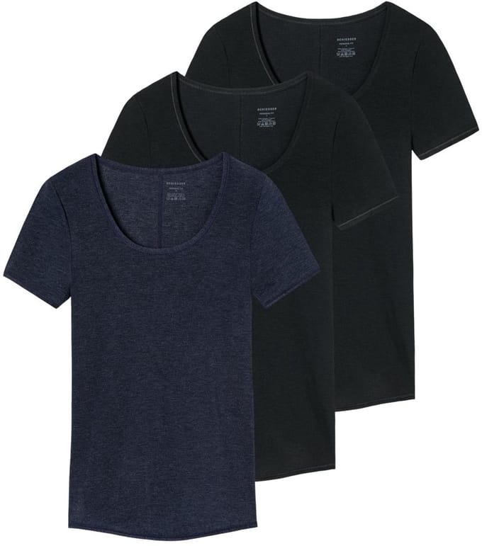 Schiesser Dames onder t-shirts 3 pack Personal Fit