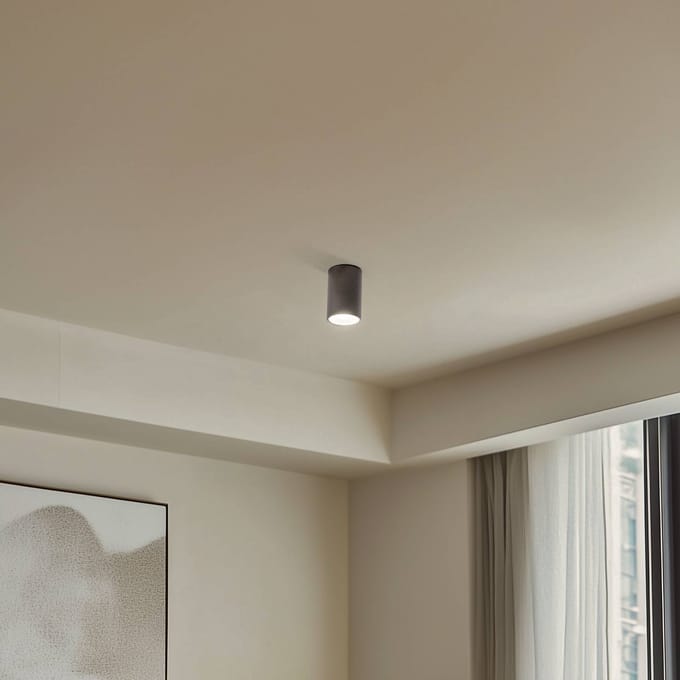 TK Lighting Downlight Top, 1-lamp, bruin