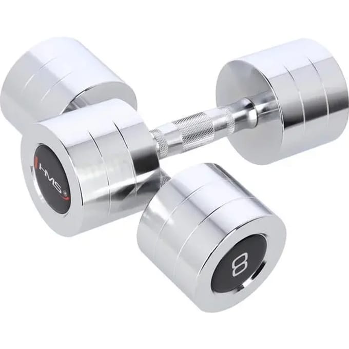 HMS Chroom Dumbbell Set - 2 x 8 kg