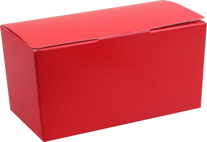 Santex cadeaudoosje/bonbondoosje - 12 x 6 cm - Bruiloft bedankje - 25x stuks - rood - 250 gram