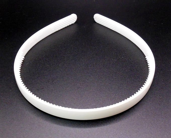 Diadeem smal wit
