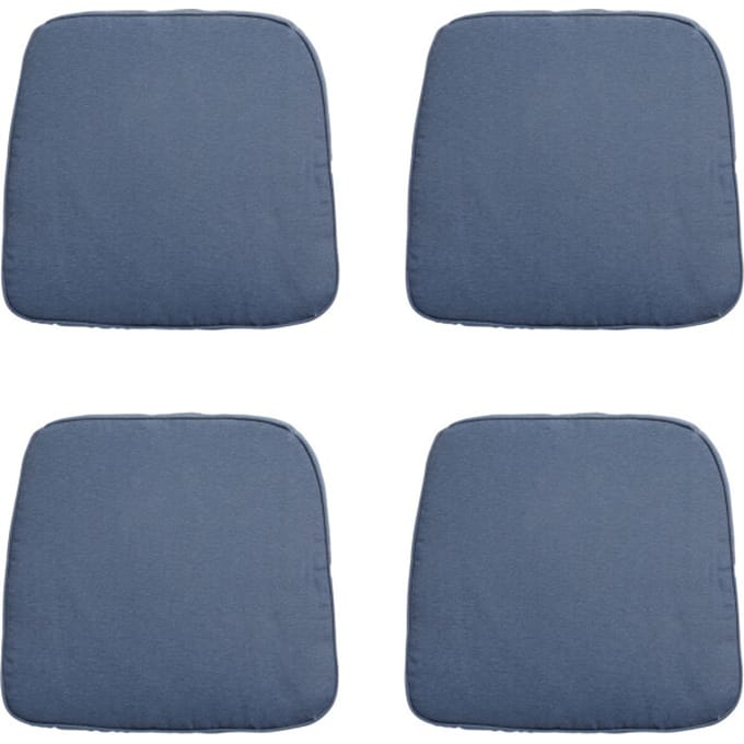 Madison - Zitkussen Wicker Panama safier blue - Ca. 48x48 cm - Set van 4