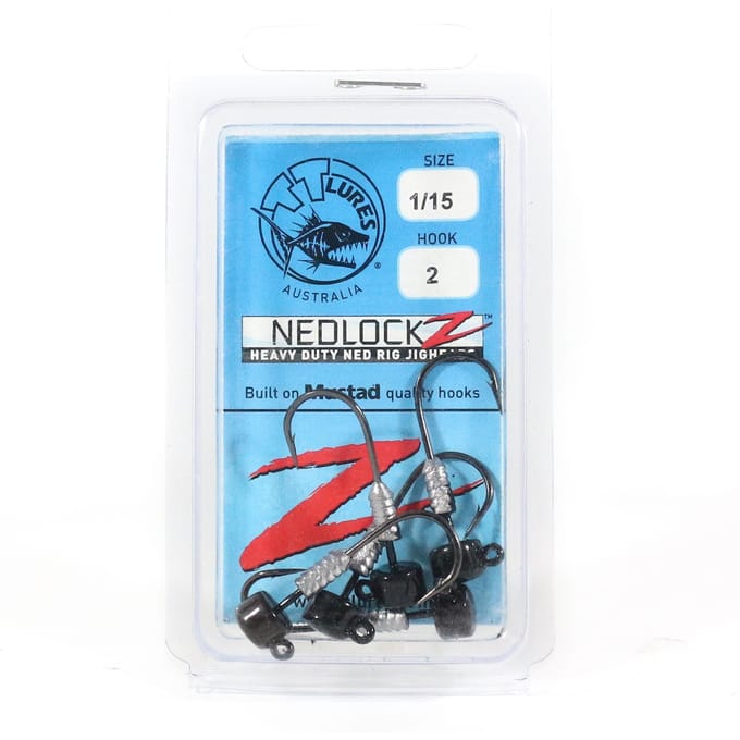Tackle Tactics TT Nedlockz HD Jig Head Zwart 1/15 oz 2 5/pack (7410)
