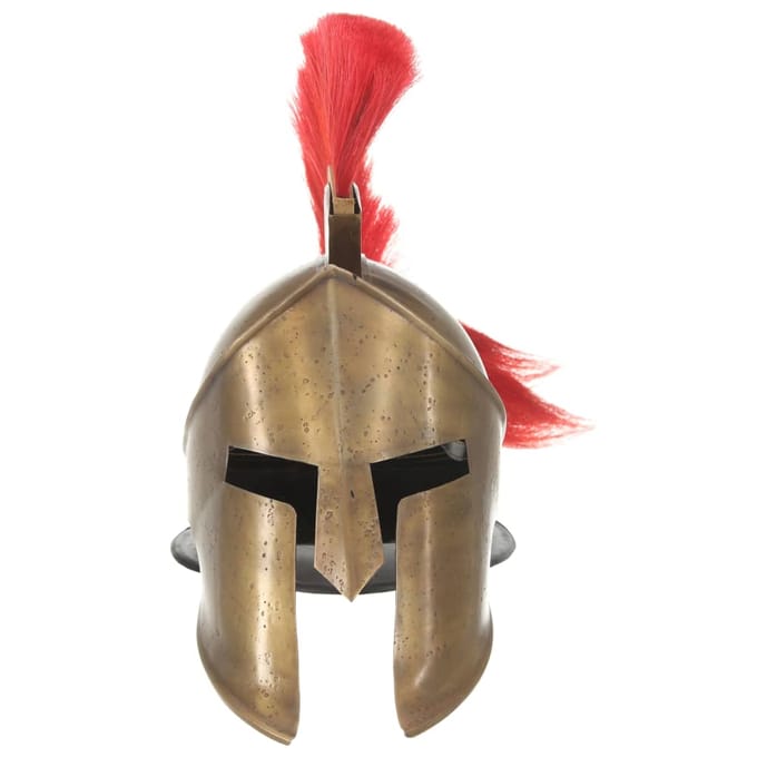 vidaXL Soldatenhelm Grieks replica LARP staal messingkleurig