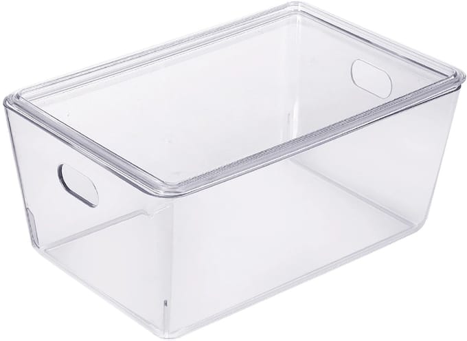 Ezystorage Transparant bakje met deksel - 6 liter - 26 x 35 x 8 cm - Stapelbaar