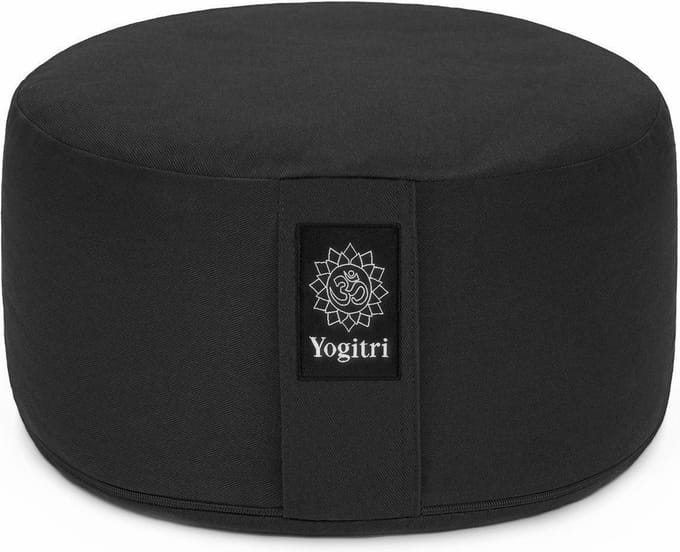 Yogitri Meditatiekussen ECO Raja rond - Antraciet Grijs