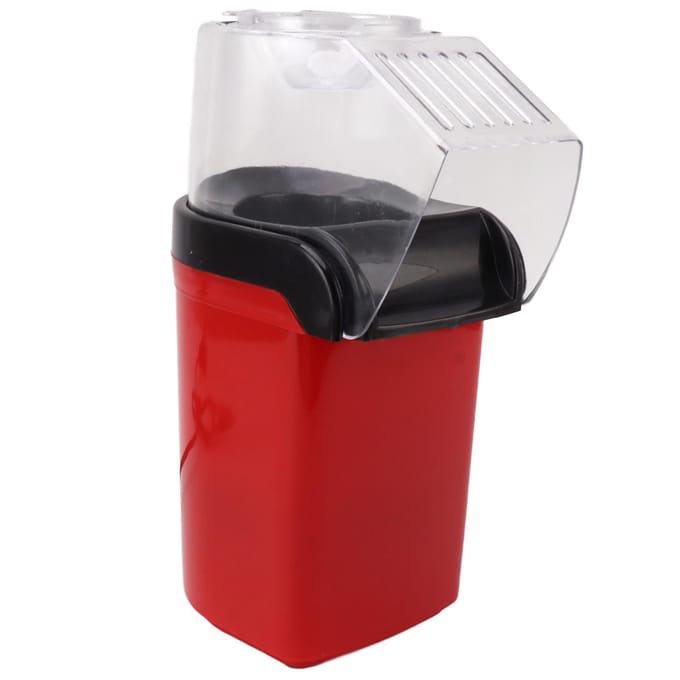 Mini Popcornmachine Olievrij Gezonde Hetelucht Popcornmaker voor Thuisfeest L(for 6.5-9kg) red