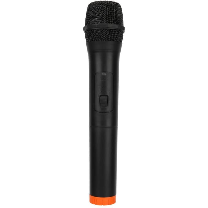 Microphone VHF sans fil professionnel portatif en plastique ABS noir Réception USB