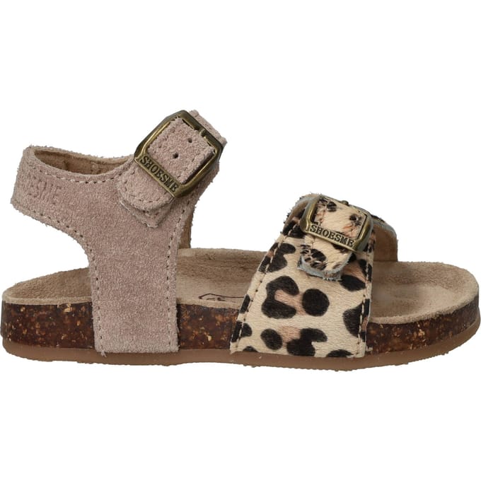 Shoesme Sandalen taupe Panterprint Suède - Maat 24