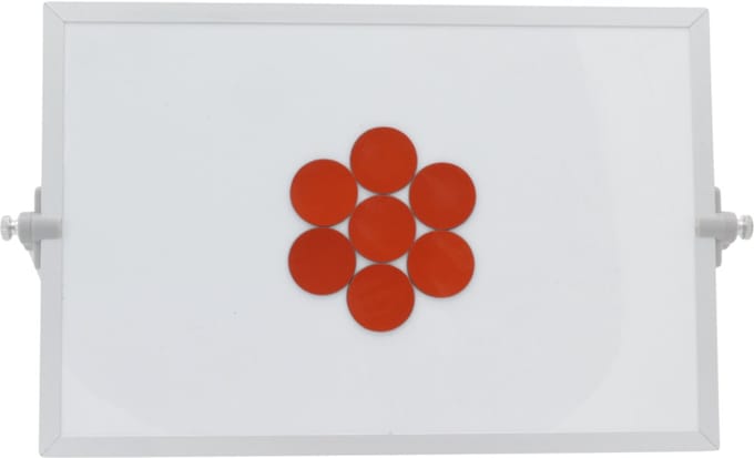 Sam Creative whiteboard magneten - Magnetisch Symbool - Cirkel 3 cm - Bruin - 25 stuks - Whiteboard