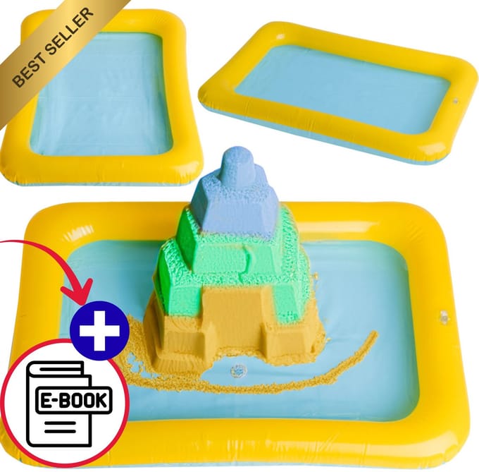 Zand - 1kg - Met Zandbak - Voor Kinderen 3+ Met E-Boek