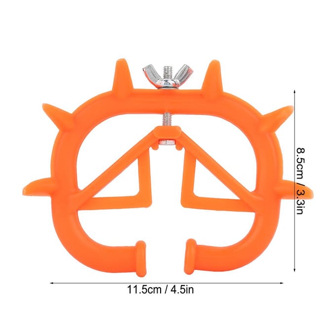 5 stuks Kalfen Afmest Neusringen Plastic Afmest Stekelige Ring Voorkomen van Zuigen orange