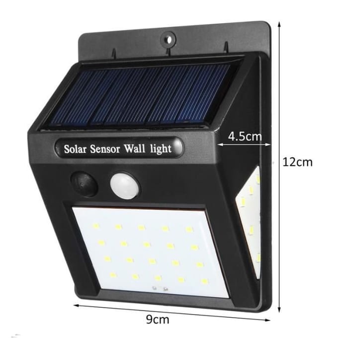 Lampe Solaire Extérieure - 30 LED - Détecteur de Mouvement - Étanche IP65 - Lot de 2