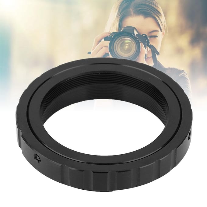 T2  T Aluminiumlegering Adapterring voor Telescoop naar voor Sony Alpha AF Mount Camera black