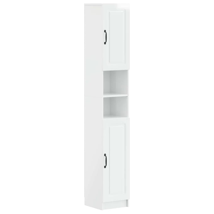 vidaXL - Badkamerkast - met - Open - Plank - UTRECHT - Hoogglans - Wit