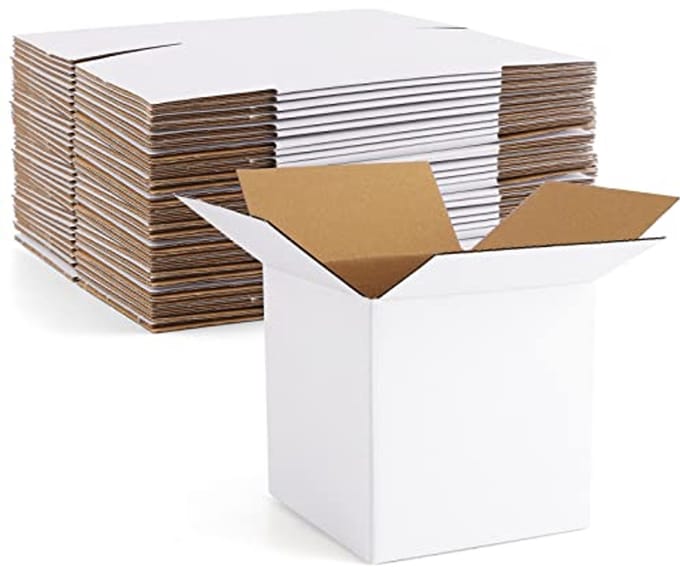 Kartonnen Verzending Dozen 4x4x4 Inch - 25 Stuks Witte Kleine Kubus Mailers