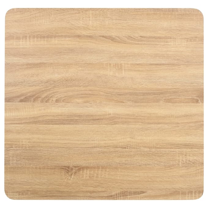 vidaXL - Bistrotafel - 80x80 - cm - MDF - lichtbruin