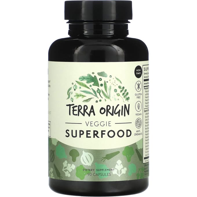 Terra Origin, Superaliment Végétarien, 90 Capsules