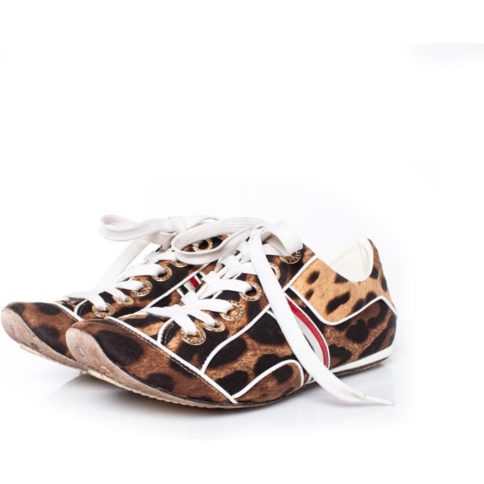 Dolce & Gabbana luipaard sneakers