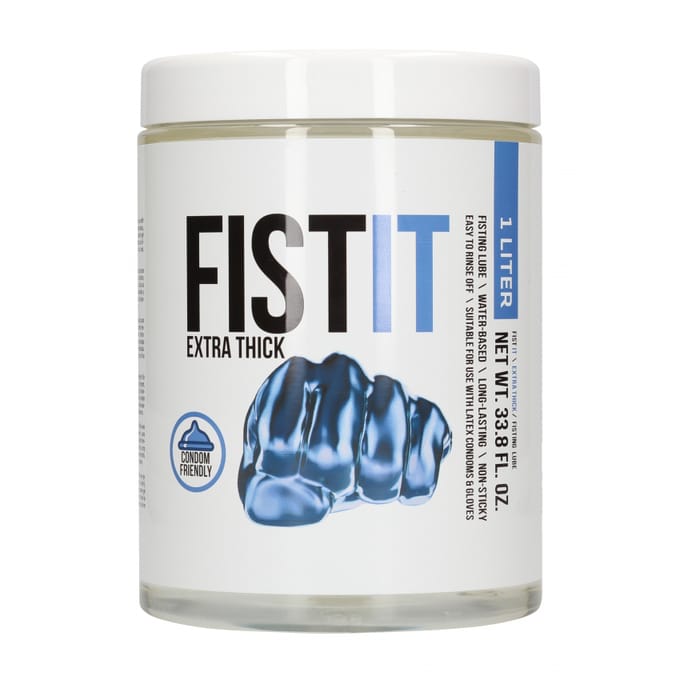 Shots Pharmquests waterbasis glijmiddel Fist It - Extra Thick wit,blauw