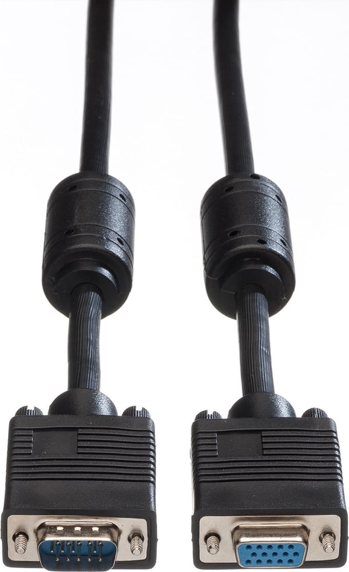 ROLINE SVGA kabel HD15 ST - BU met ferrietkern, 3 m