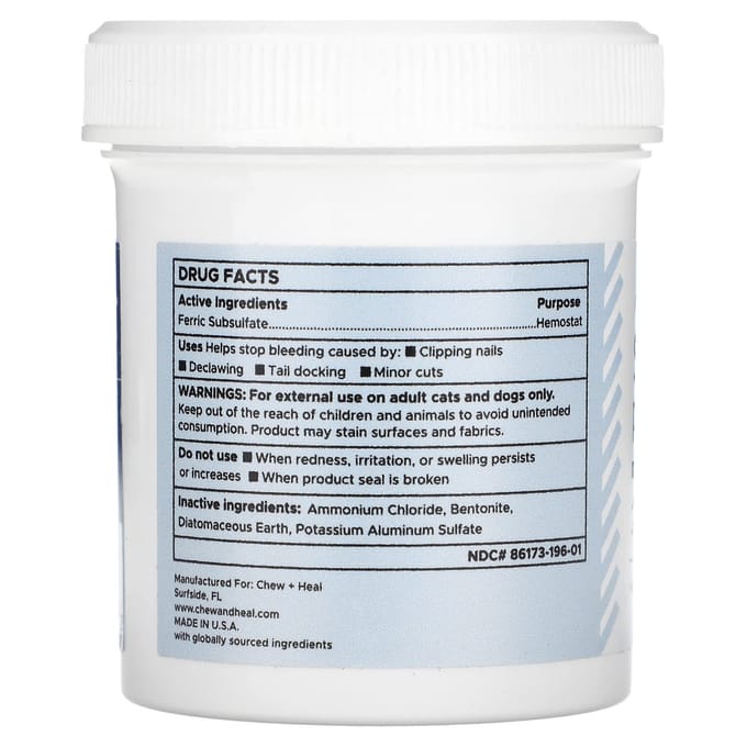 Kauw + Genees, hemostatisch middel, hemostatisch middel, voor honden, 42g (1.5oz) white